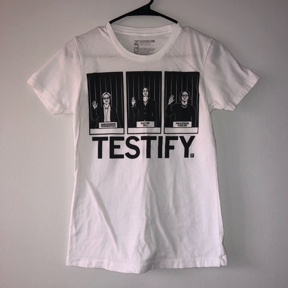 Testify Doctor Hill Professor Kaplan Ambassador Yovanovitch Medium T-shirt